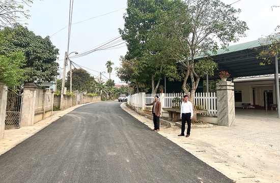 Hạ tầng giao thông được nâng cấp tại xã Hưng Long, huyện Yên Lập