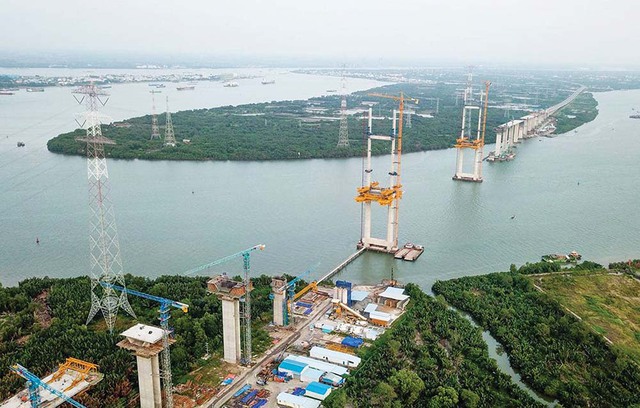 Cầu Phước Khánh thuộc cao tốc Bến Lức - Long Thành