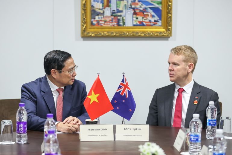 Thủ tướng Phạm Minh Chính và Thủ tướng New Zealand Chris Hipkins
