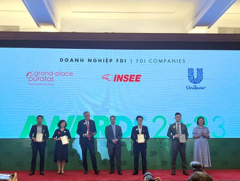 FDI enterprises were honored with two sustainable development awards.