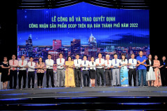 TP Hồ Chí Minh trao quyết định công nhận 39 sản phẩm OCOP 2022