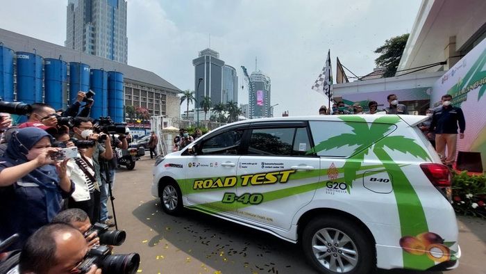 Indonesia vừa qua đã thử nghiệm đường trường đối với phương tiện sử dụng xăng sinh học B40. (Ảnh: Reuters)