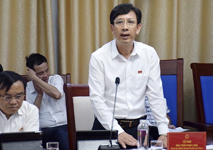 Phó Trưởng Ban Thường trực Ban Tổ chức Thị ủy Cửa Lò Trần Phan Long kiến nghị