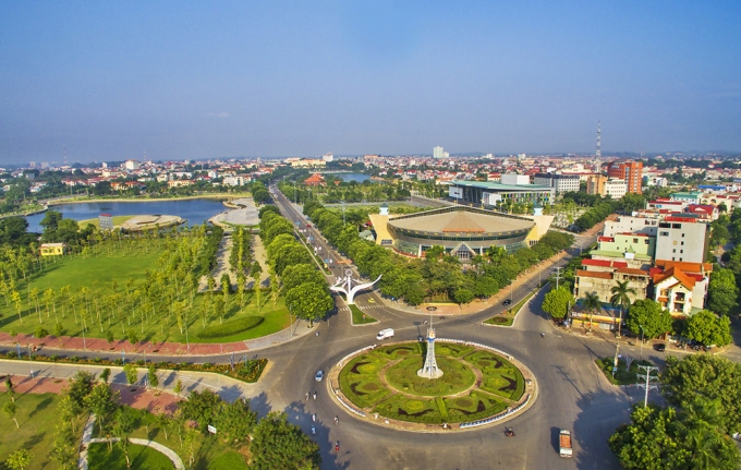 Một góc thành phố Vĩnh Yên (tỉnh Vĩnh Phúc)