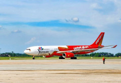 Biểu tượng Du lịch Việt Nam trên thân tàu bay lớn của Vietjet