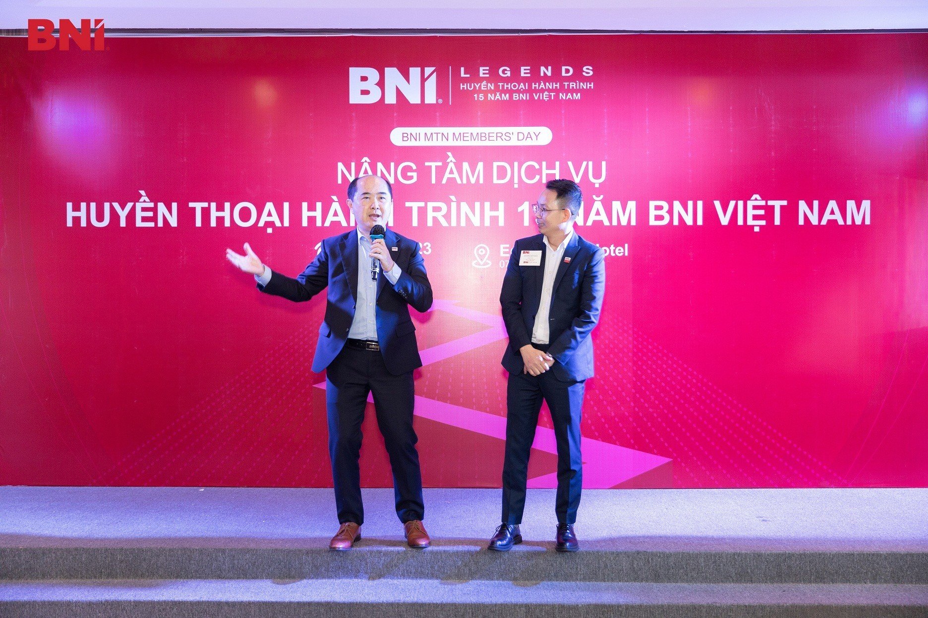 Chủ tịch BNI Việt Nam Hồ Quang Minh với bài chia sẻ 