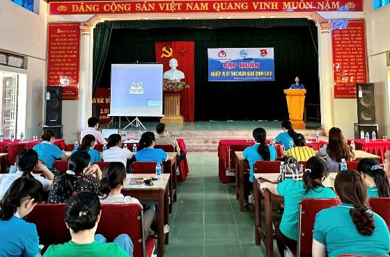 Quỳnh Lưu tổ chức tập huấn nghiệp vụ vay vốn ủy thác Ngân hàng CSXH năm 2023