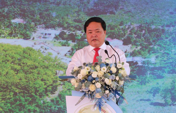 Ông Nguyễn Hồng Quang, Phó chủ tịch UBND tỉnh Quảng Nam phát biểu tại buổi lễ