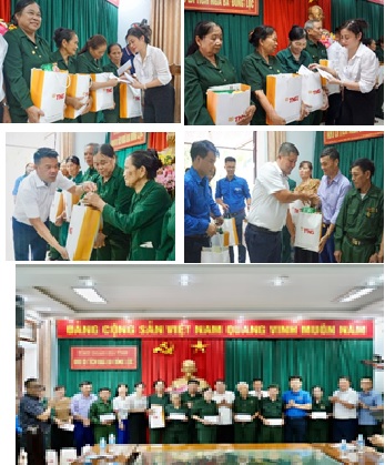 Đoàn thăm hỏi, tặng quà các cựu TNXP đặc biệt khó khăn tại Hà Tĩnh
