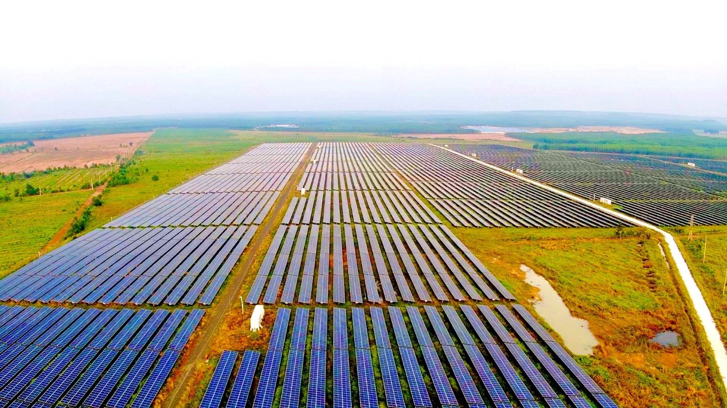 A solar power plant managed by TNPower.