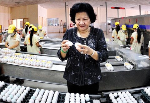 Pham Thi Huan is a pioneer in introducing Vietnamese poultry eggs to the global market.