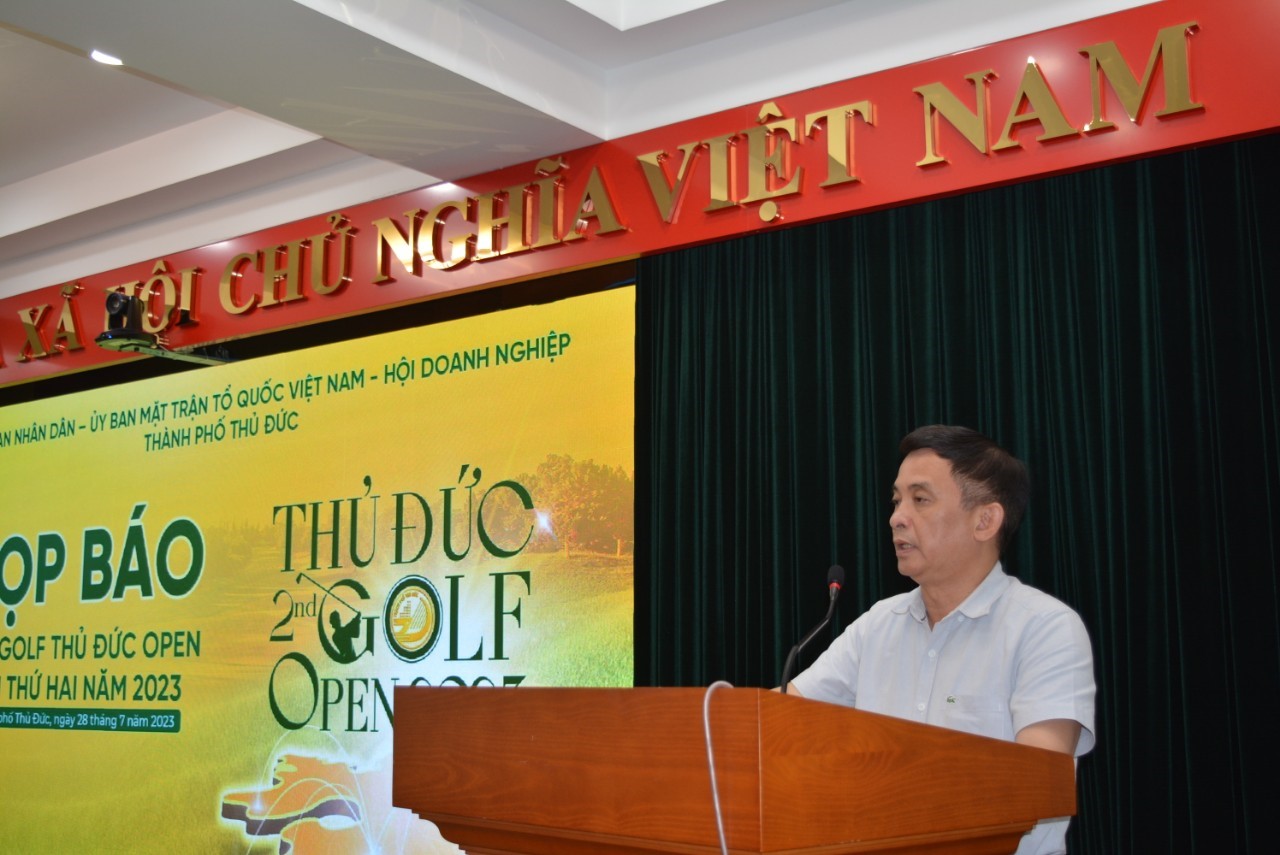 Mr. Nguyen Ky Phung - Vice Chairman of Thu Duc City People's Committee, Head of the Organizing Committee of the 2nd Thu Duc Open Golf Tournament in 2023.