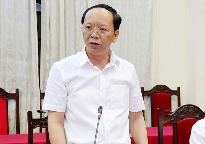 Ông Bùi Thanh An - Phó Chủ tịch UBND tỉnh Nghệ An phát biểu tại phiên họp