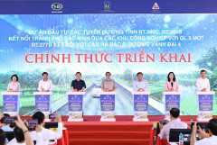 Thủ tướng dự khởi công dự án các đường tỉnh nối Bắc Ninh qua các KCN
