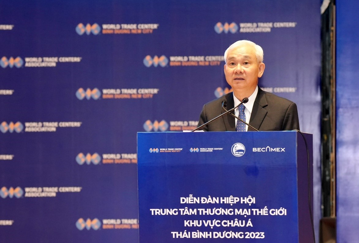Ông Phạm Ngọc Thuận, Tổng Giám đốc Tổng Công ty Becamex IDC phát biểu tại chương trình