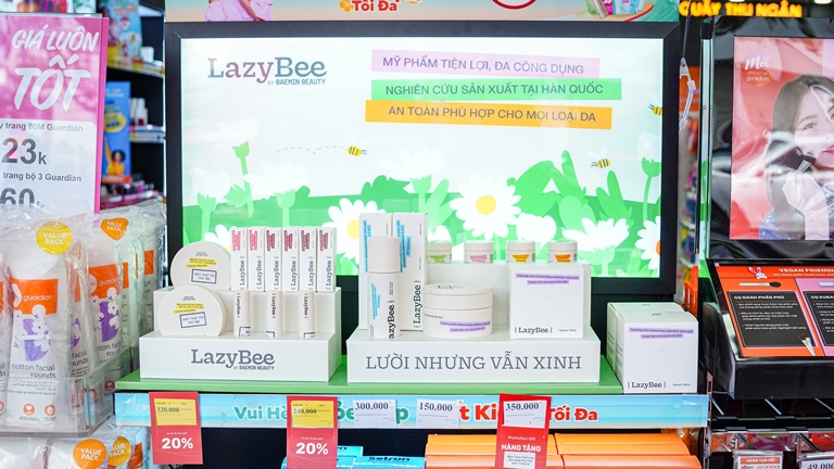 Ảnh minh họaLazy Bee đã có mặt tại 76 cửa hàng Guardian trên toàn quốc