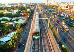 Lần đầu tiên chạy thử tuyến Metro số 1 TP Hồ Chí Minh