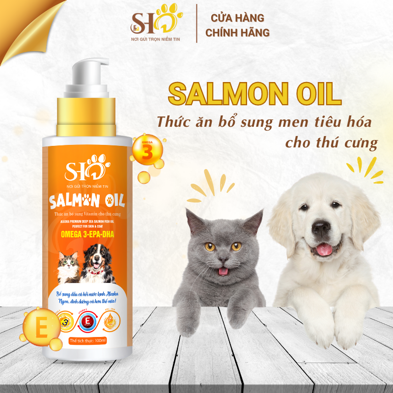 SALMON OIL- Thực phẩm dinh dưỡng cho thú cưng