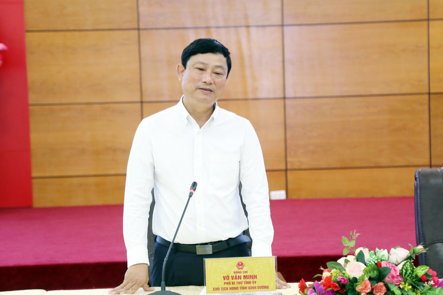 Ông Võ Văn Minh, Phó Bí thư Tỉnh ủy, Chủ tịch UBND tỉnh Bình Dương