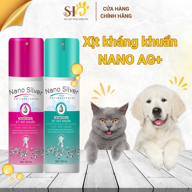 Xịt kháng khuẩn NANO AG+ cho thú cưng