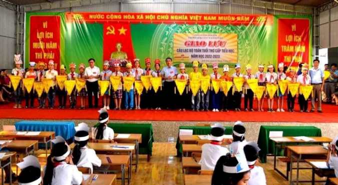 Phòng GD&ĐT huyện Anh Sơn tổ chức Giao lưu Câu lạc bộ toán tuổi thơ cấp Tiểu học trong năm  học 2022 - 2023