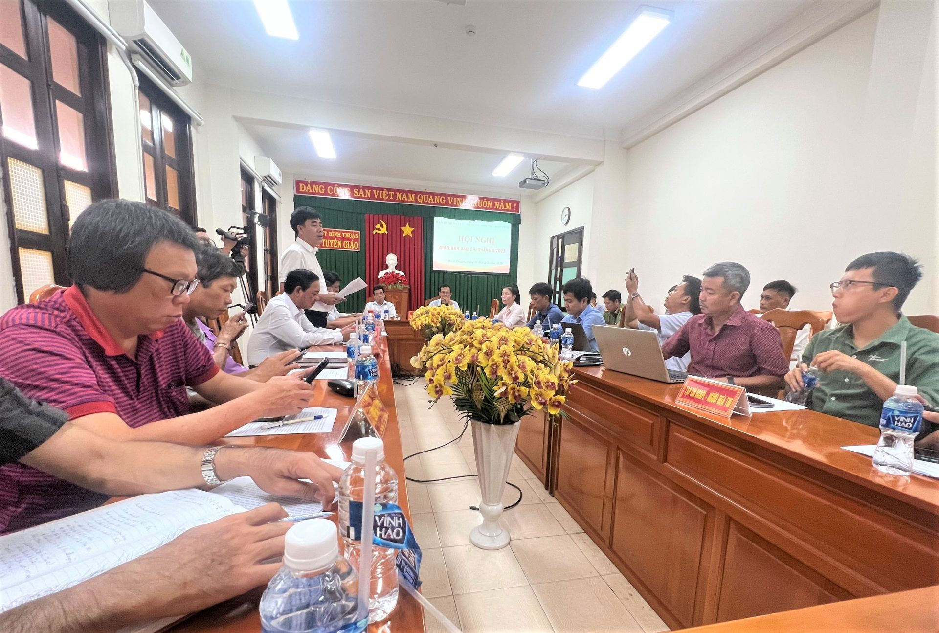 Toàn cảnh Hội nghị giao ban Báo chí tháng 8/2023 của tỉnh Bình Thuận