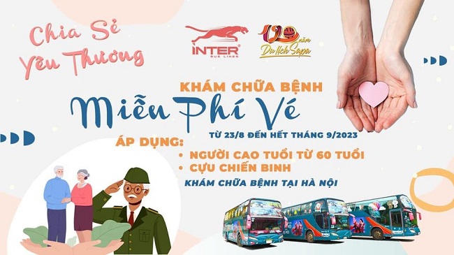 Hãng xe khách Interbuslines miễn phí cho người dân Lào Cai đi khám, chữa bệnh tại Hà Nội