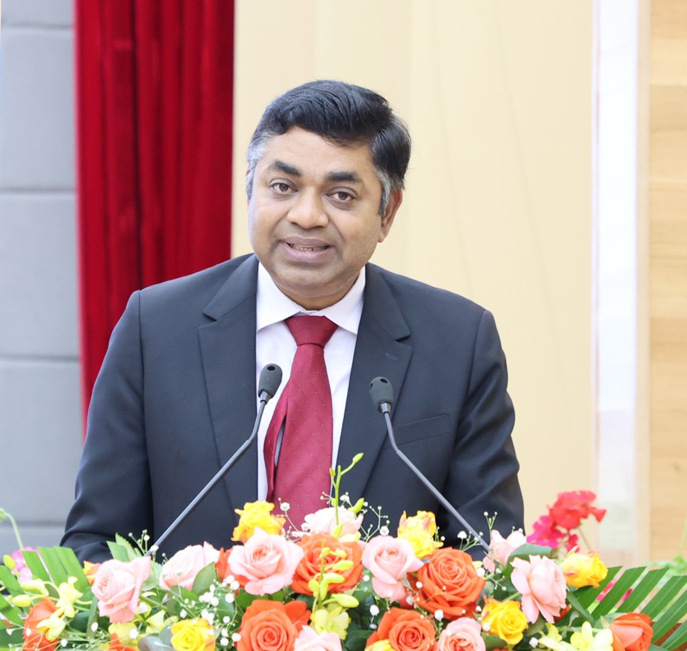 Mr Madan Mohan Sethi - Consul General of India in Ho Chi Minh City spoke at the Conference.