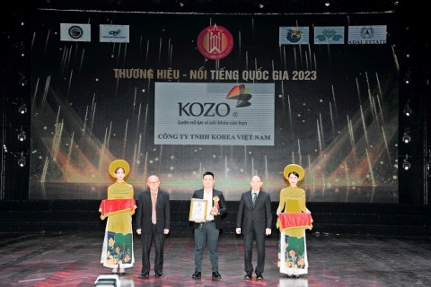 The prestigious award "Top 10 Brands - Nationally Famous in 2023" was bestowed upon KOZO Pharmaceutical.