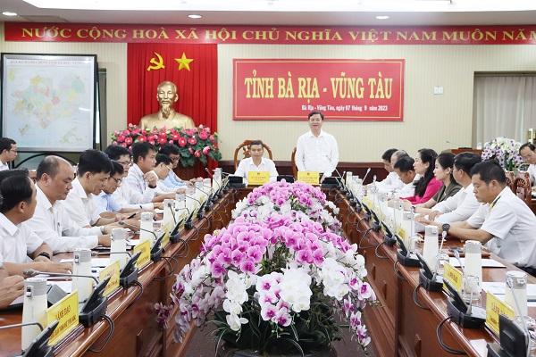 Phó Chủ tịch UBND tỉnh Nguyễn Công Vinh đã bày tỏ sự hoan nghênh và cảm ơn Đoàn công tác UBND thành phố Đà Nẵng đã chọn Bà Rịa - Vũng Tàu làm điểm học tập trao đổi kinh nghiệm