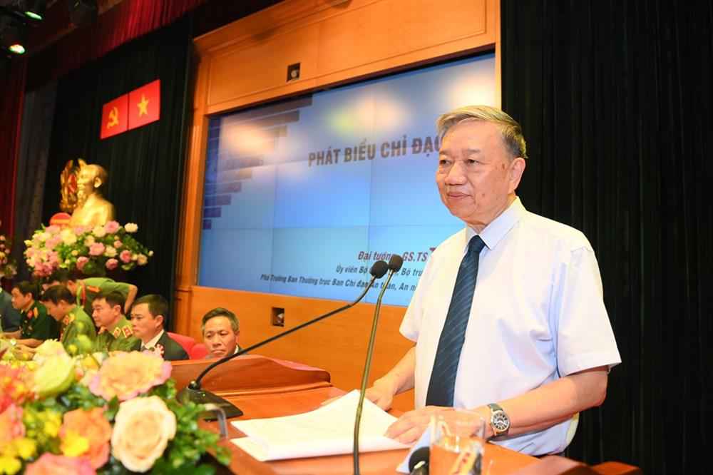 Bộ trưởng Tô Lâm phát biểu chỉ đạo tại Đại hội.