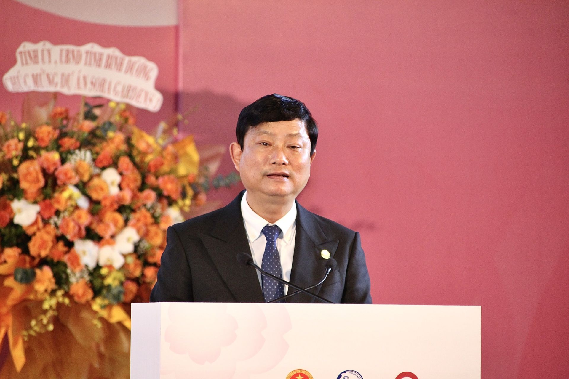 Chủ tịch UBND tỉnh Bình Dương - Võ Văn Minh chia sẻ tại buổi lễ
