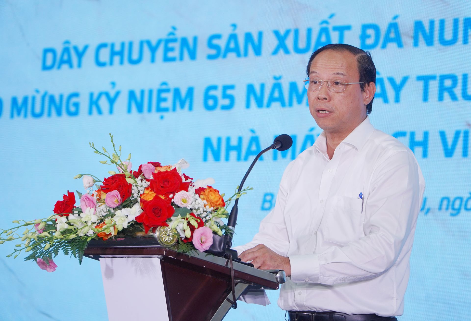 Ông Nguyễn Văn Thọ, Chủ tịch UBND tỉnh phát biểu tại Lễ khánh thành.