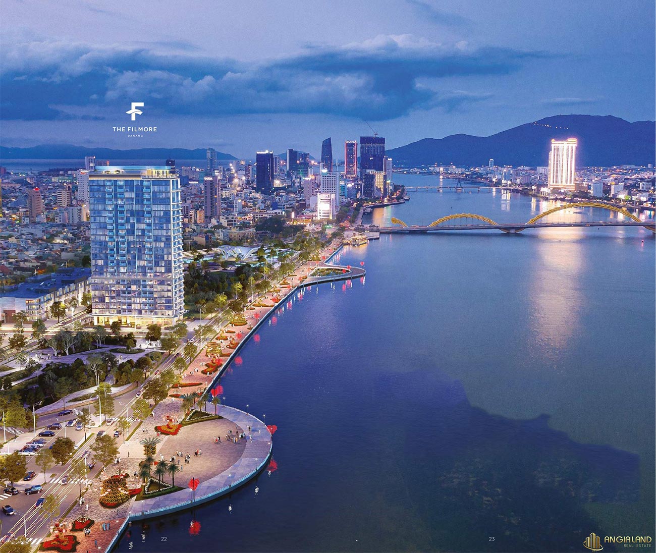 Dự án do  Công ty Cổ phần Phát triển Bất động sản Filmore làm chủ đầu tư tọa lạc tại đường Bạch Đằng, Quận Hải Châu, Đà Nẵng