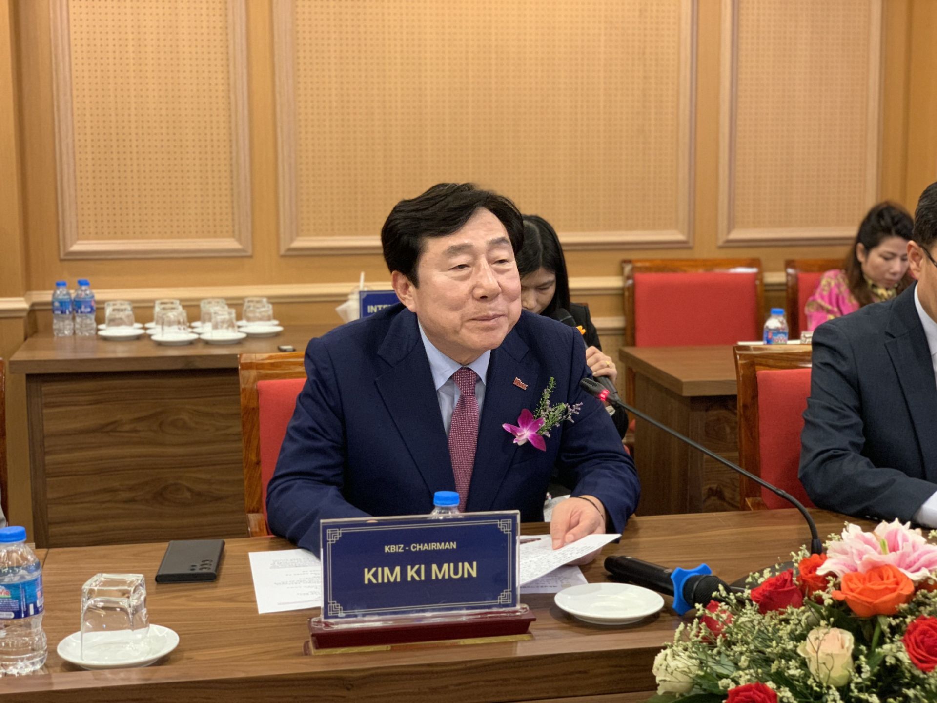 Kim Ji Mun - Chủ tịch Hiệp hội doanh nghiệp nhỏ và vừa Hàn Quốc