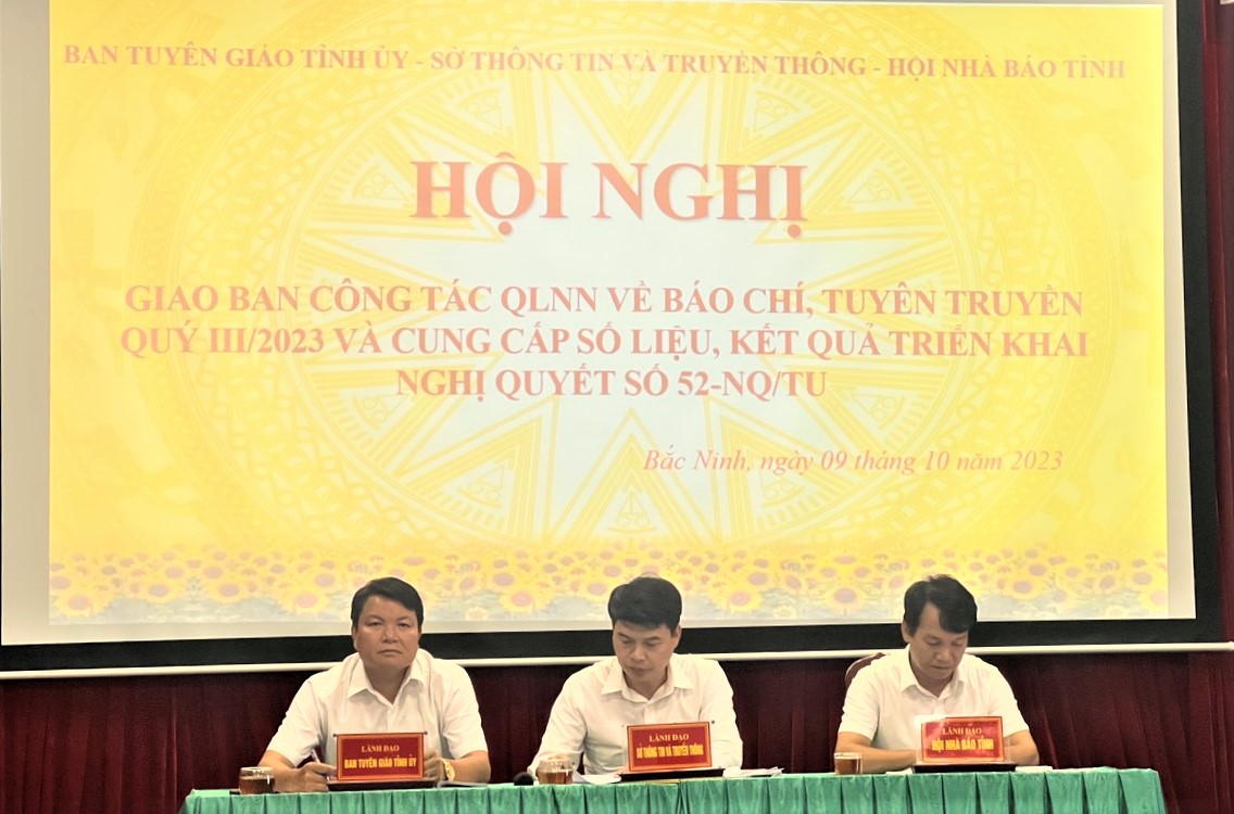 Đại diện Ban Tuyên giáo Tỉnh ủy, lãnh đạo Sở TT&TT tỉnh Bắc Ninh đã đưa ra định hướng cho kế hoạch tuyên truyền cuối năm
