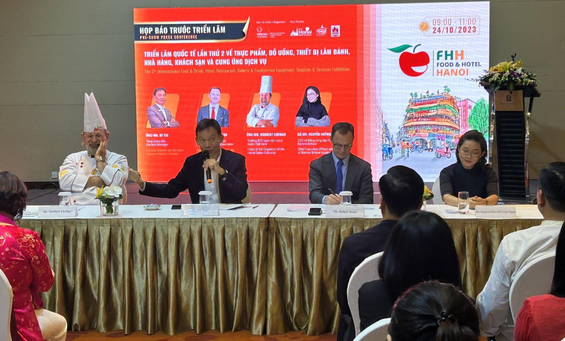 Họp báo trước Triển lãm quốc tế lần thứ hai về thực phẩm, đồ uống, thiết bị làm bánh, nhà hàng, khách sạn và cung ứng dịch vụ tại Việt Nam - Food & Hotel Hanoi 2023