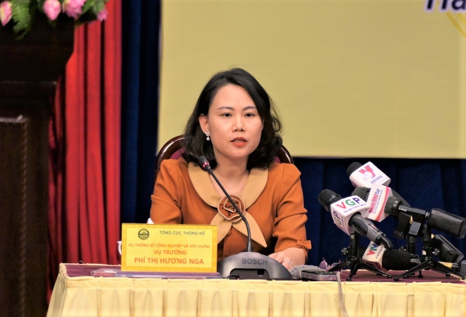 Ms. Phi Thi Huong Nga - Director of the Department of Industry and Construction Statistics.