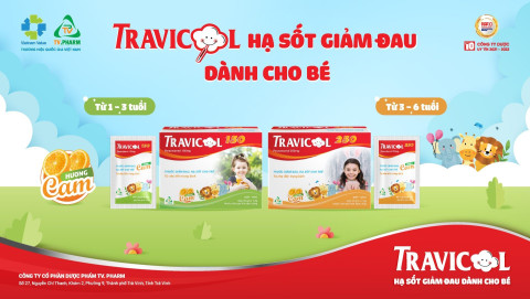 National brand TRAVICOL introduces infant fever and pain relief