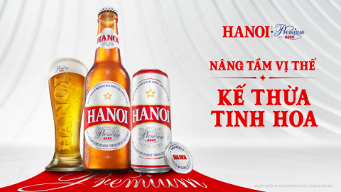 Hanoi Beer strengthens its position with the high-end Hanoi Premium product.