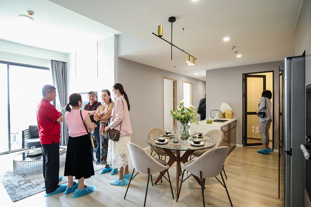 Không gian căn hộ rộng thoáng “chinh phục” khách hàng, căn hộ 2PN hay 3PN đều được bố trí hợp lý, tối ưu không gian.