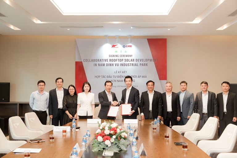 Sao Do Group is one of the leading industrial park investors in Hai Phong in investing in renewable energy to build and develop green-ecological industrial parks. It has cooperated with CME Solar to deploy solar power systems. It's heavenly here.