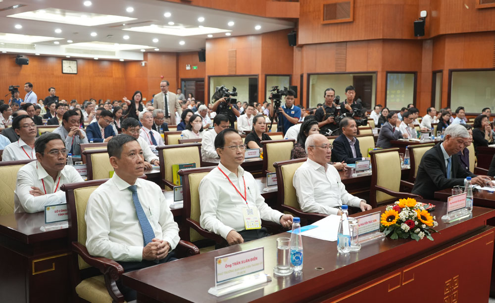 Phó Chủ tịch Thường trực UBND tỉnh, Trưởng Đoàn ĐBQH tỉnh Nguyễn Trúc Sơn dự Mekong Connect 2023. (Ảnh: Huyền Trang)