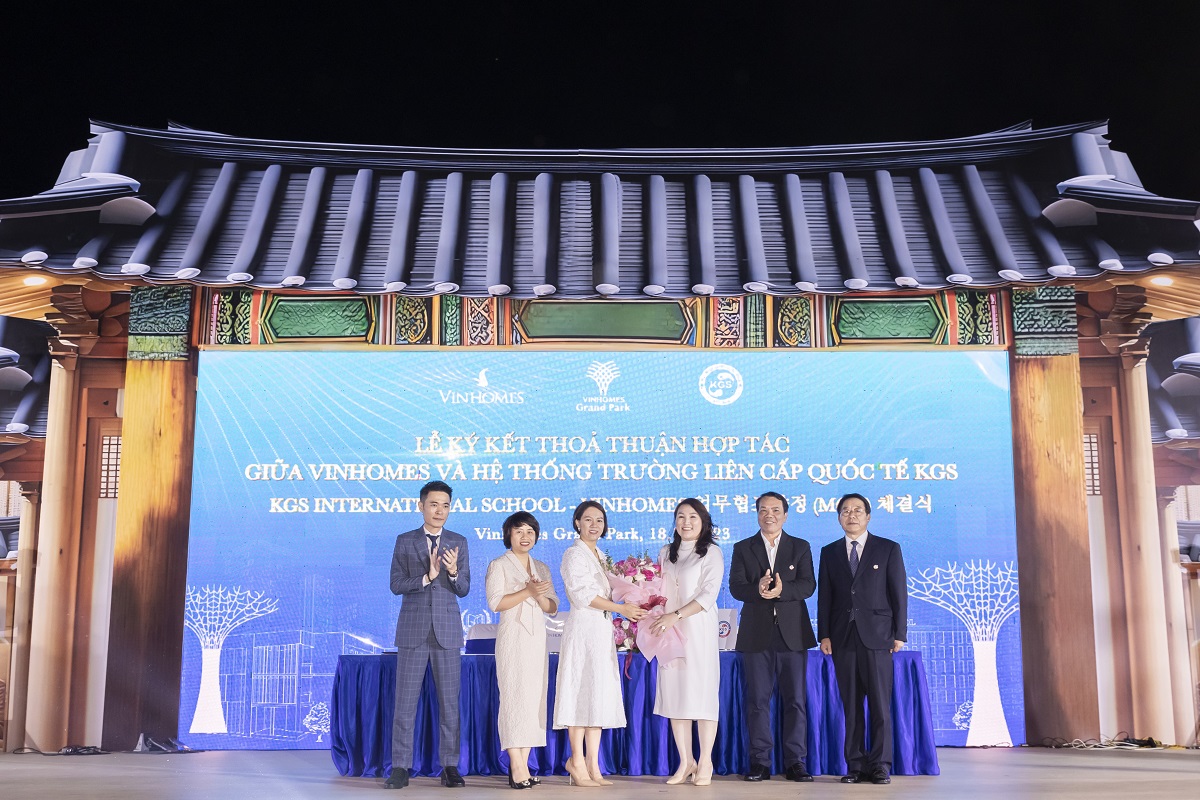 Ký kết với Korea Global School là một cột mốc quan trọng trong chặng đường phát triển của đại đô thị Vinhomes Grand Park.