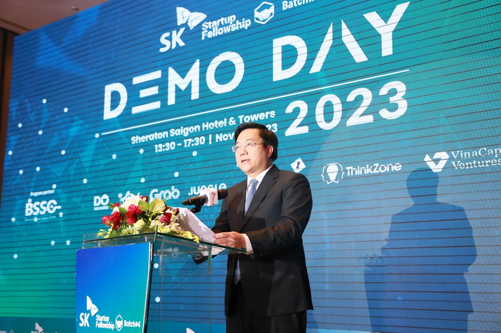 Thứ trưởng Bộ Kế hoạch và Đầu Tư - Trần Duy Đông phát biểu tại Demo Day SKSF 2023
