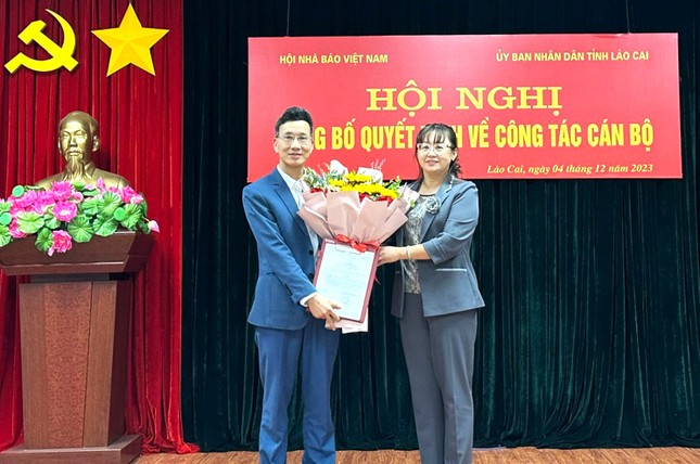 Tân Chủ tịch Hội Nhà báo tỉnh Lào Cai nhận Quyết định bổ nhiệm