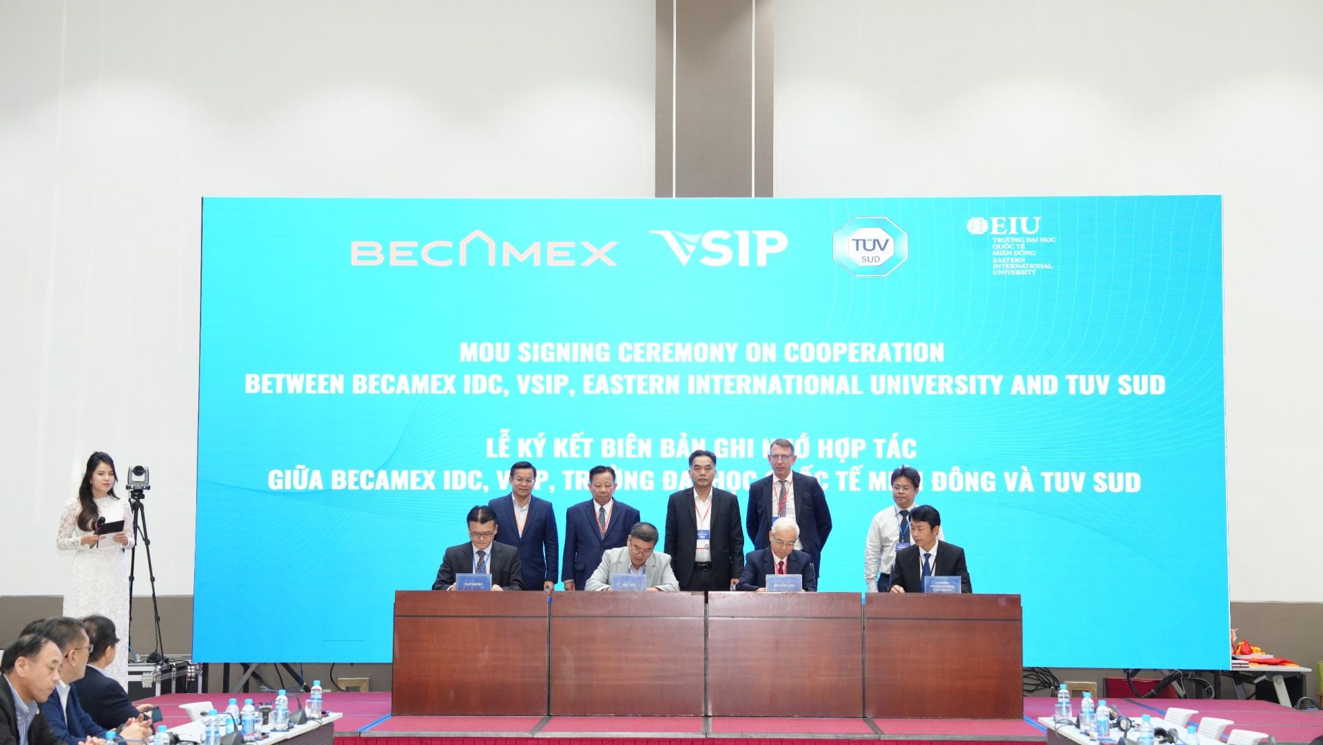 Becamex IDC, TÜV SÜD Asia Pacific Pte. Ltd, VSIP và EIU ký kết Biên bản ghi nhớ