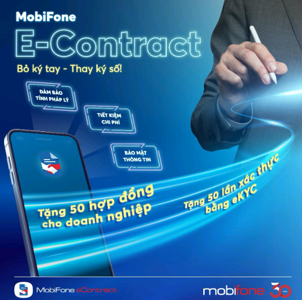 eContract  sẽ được chứng thực thông qua Trục phát triển hợp đồng điện tử Việt Nam