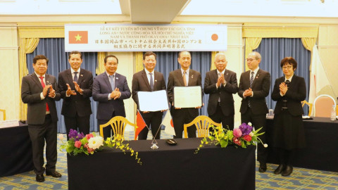 Long An fosters comprehensive cooperation and strengthens amicable relations with Japanese partners.