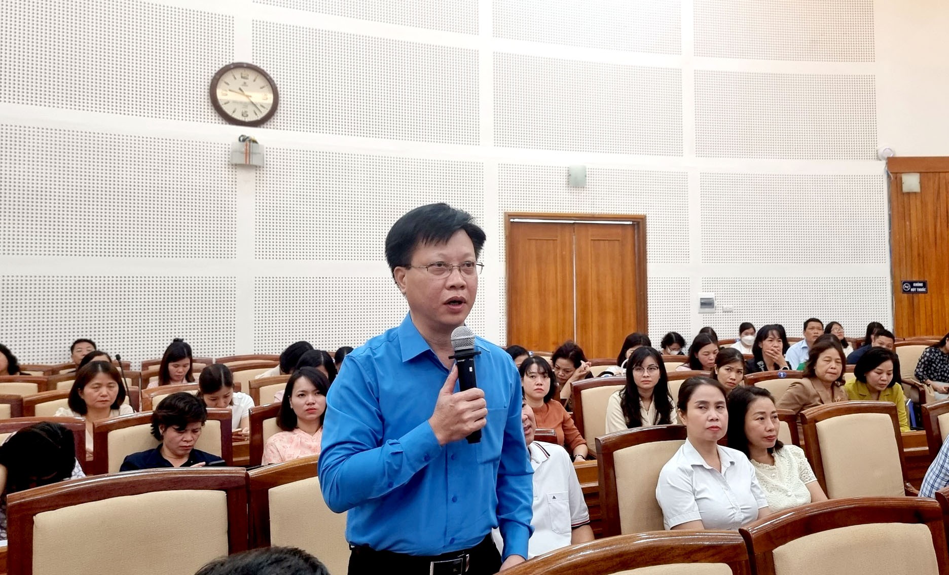 Chủ tịch Công đoàn Công ty Cổ phần Cầu 14, ông Nguyễn Trung Kiên